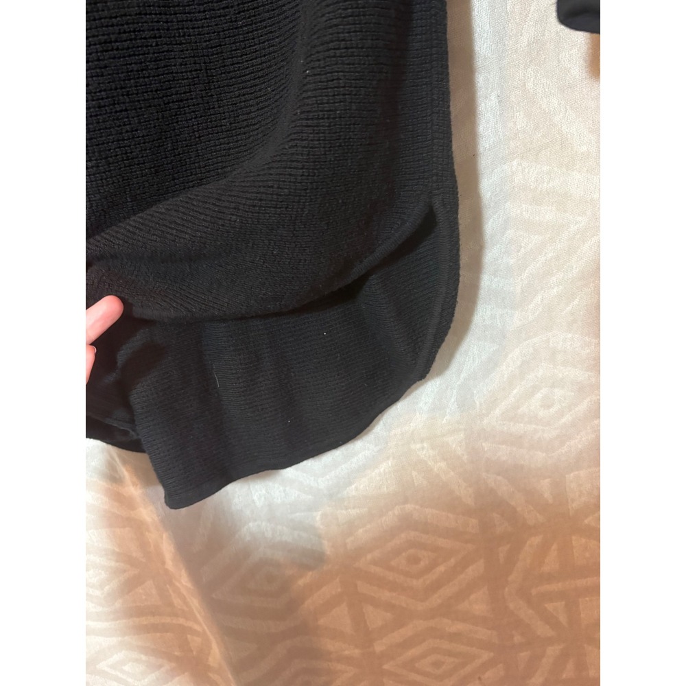 Michael Kors Black Tunic Sweater Dress Long Sleeve Round Neck Womens Large L - Picture 4 of 6